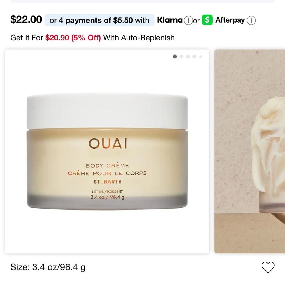 OUAI Body Crème st barts